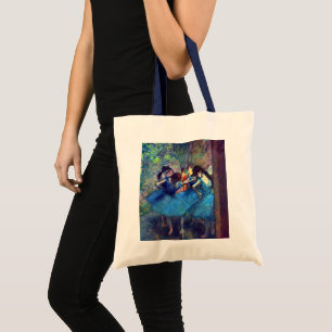 Dancers in blauw door Edgar Degas,  ballet Tote Bag