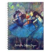 Dancers in blauw door Edgar Degas, balletkunst Notitieboek (Voorkant)
