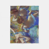 Dancers in blauw, Edgar Degas Fleece Deken (Voorkant)