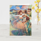 Dancers in een landschap van Edgar Degas Kaart (Gele Bloem)