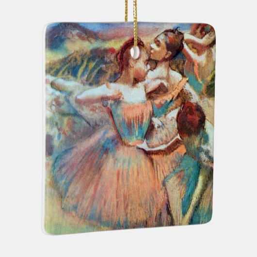 Dancers in een landschap van Edgar Degas Keramisch Ornament (Rechts)