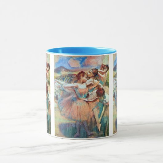 Dancers in een landschap van Edgar Degas Mok (Midden)