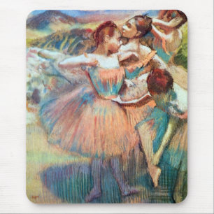 Dancers in een landschap van Edgar Degas Muismat