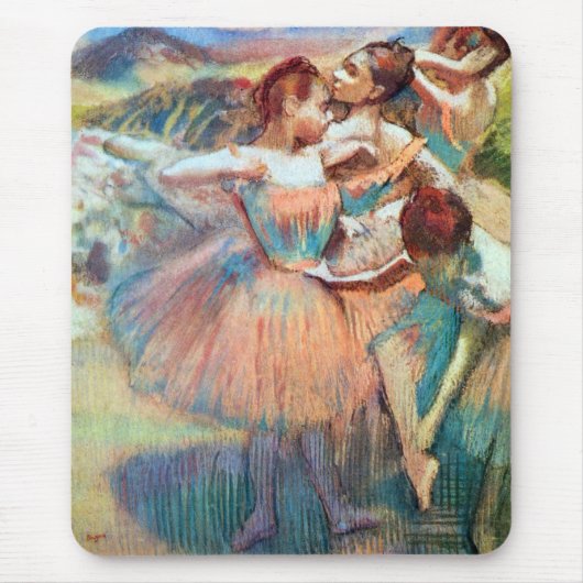 Dancers in een landschap van Edgar Degas Muismat (Voorkant)
