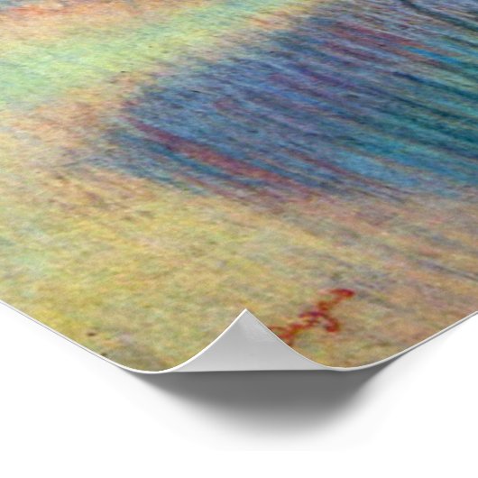 Dancers in een landschap van Edgar Degas Poster (Hoek)