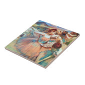 Dancers in een landschap van Edgar Degas Tegeltje (Zijkant)