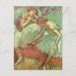 Dancers in het groen door Edgar Degas, ballet Briefkaart
