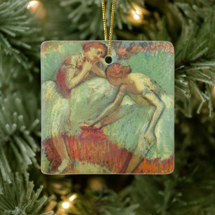 Dancers in het groen door Edgar Degas, ballet Keramisch Ornament