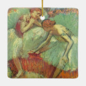 Dancers in het groen door Edgar Degas, ballet Keramisch Ornament (Achterkant)
