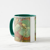 Dancers in het groen door Edgar Degas,  ballet Mok (Voorkant links)