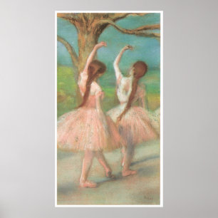 Dancers in Roze, c. 1885, Edgar Degas Poster