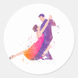 Dancers Tango Ballroom Flamenco dansen Ronde Sticker