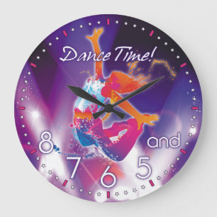 Dancer's Time Wall Clock Grote Klok