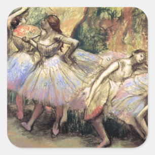 Dancers van Degas Vierkante Sticker