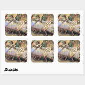 Dancers van Degas Vierkante Sticker (Vel)