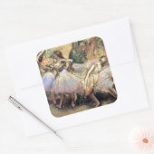 Dancers van Degas Vierkante Sticker (Envelop)