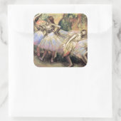 Dancers van Degas Vierkante Sticker (Tas)