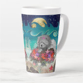 DANCIEN' AVEC LE STARZ Blue Chow Latte Mug (Angle droit)