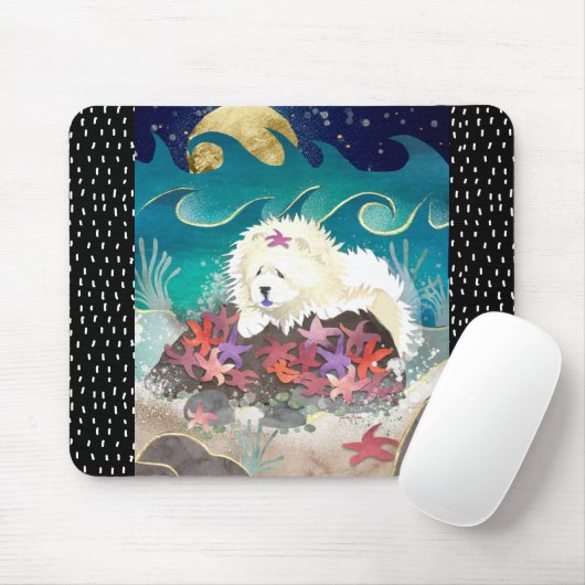 DANCIN MET DE KNOP STARZ-crème - Mousepad Muismat (Met muis)