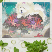 DANCIN MET DE STARZ Cream Chow - Keukenhanddoek (Gevouwen)