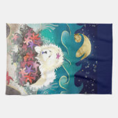 DANCIN MET DE STARZ Cream Chow - Keukenhanddoek (Horizontaal)