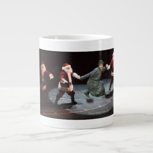 Dancin' Santas & Chassid Extra Grote Beker (Voorkant)