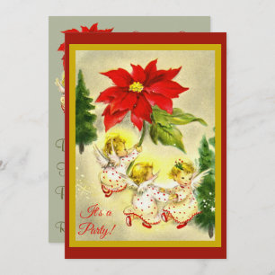 Dancing Angels kerstfeest uitnodiging