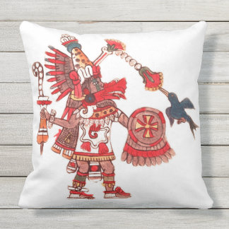 Dancing Aztec shaman-krijger Buitenkussen