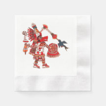 Dancing Aztec shaman-krijger