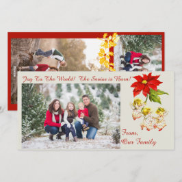 Dancing Baby Angels Fotokaart Feestdagenkaart