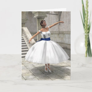 Dancing Ballerina Birthday Card Kaart