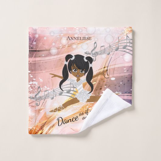 Dancing Ballerina Girl - Dance Bad Handdoek (Wasdoekje)