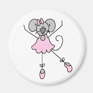 Dancing Ballerina Mouse Magnet Magneet