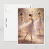 Dancing ballerinas. Postcard Briefkaart (Voorkant / Achterkant)