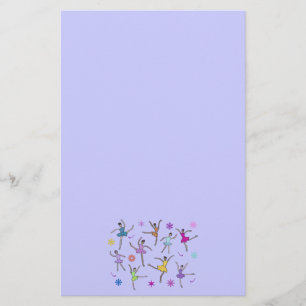 Dancing Ballerinas Stationery Briefpapier