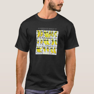 Dancing Bananas Zonnebril AI Generated Art Meme T-shirt