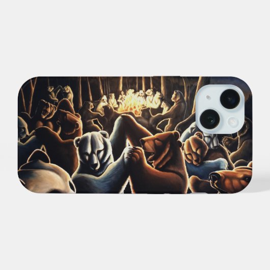 Dancing Bears iPhone Cases Party Animal Bear Case (Verso Horizontal)