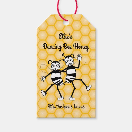 Dancing bee, étiquette cadeau (Devant)