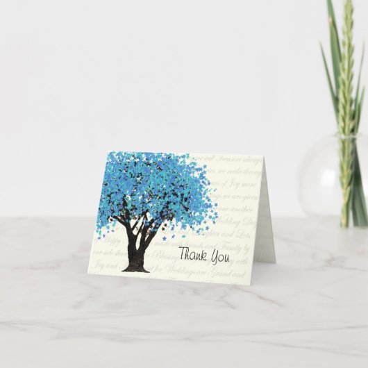 Dancing Blooms Blauwe Boom Bedankt (Voorkant)