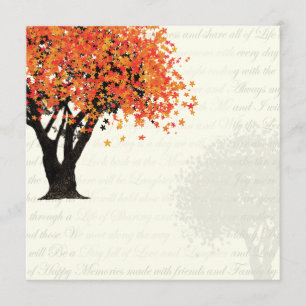 Dancing Blooms Tree Invitation Kaart