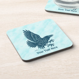 Dancing Blue Raven Bier Onderzetter