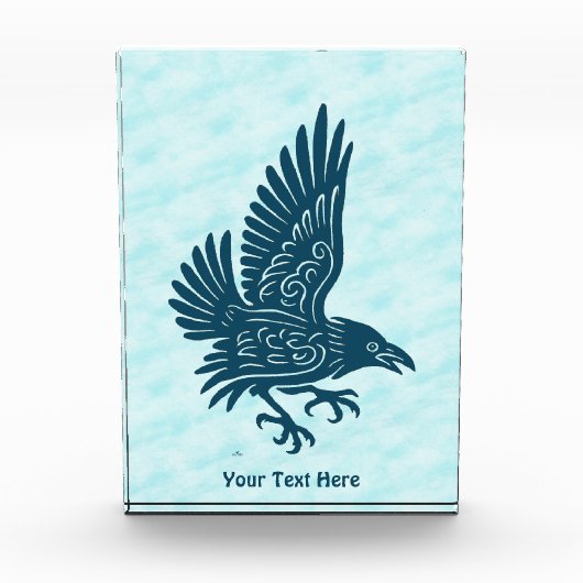 Dancing Blue Raven Fotoblokken (Voorkant)