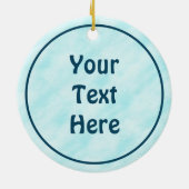 Dancing Blue Raven Keramisch Ornament (Achterkant)