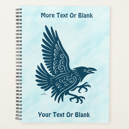 Dancing Blue Raven Planner (Voorkant)