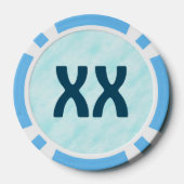 Dancing Blue Raven Poker Chips (Achterkant)