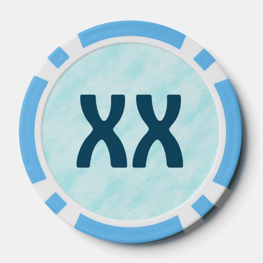 Dancing Blue Raven Poker Chips (Achterkant)