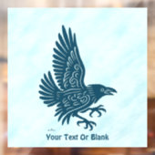 Dancing Blue Raven Raamsticker (Vel 2)