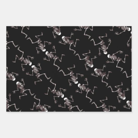 Dancing Botten Wrapping Paper Flat Sheet Set van 3 (Voorkant 3)