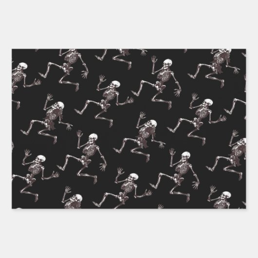 Dancing Botten Wrapping Paper Flat Sheet Set van 3 (Voorkant 2)