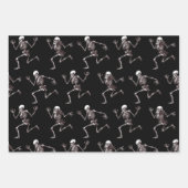 Dancing Botten Wrapping Paper Flat Sheet Set van 3 (Voorkant)